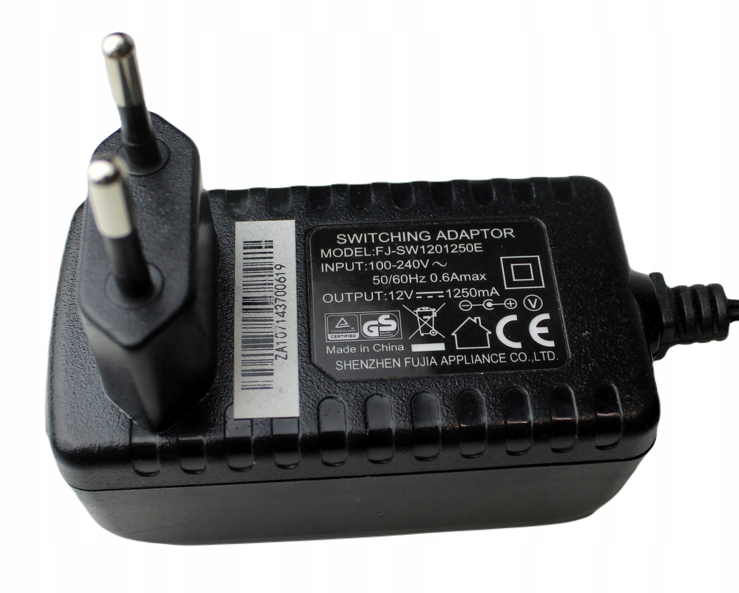 Zasilacz FJ-SW1201250E 12V 1250mA 5.5mm