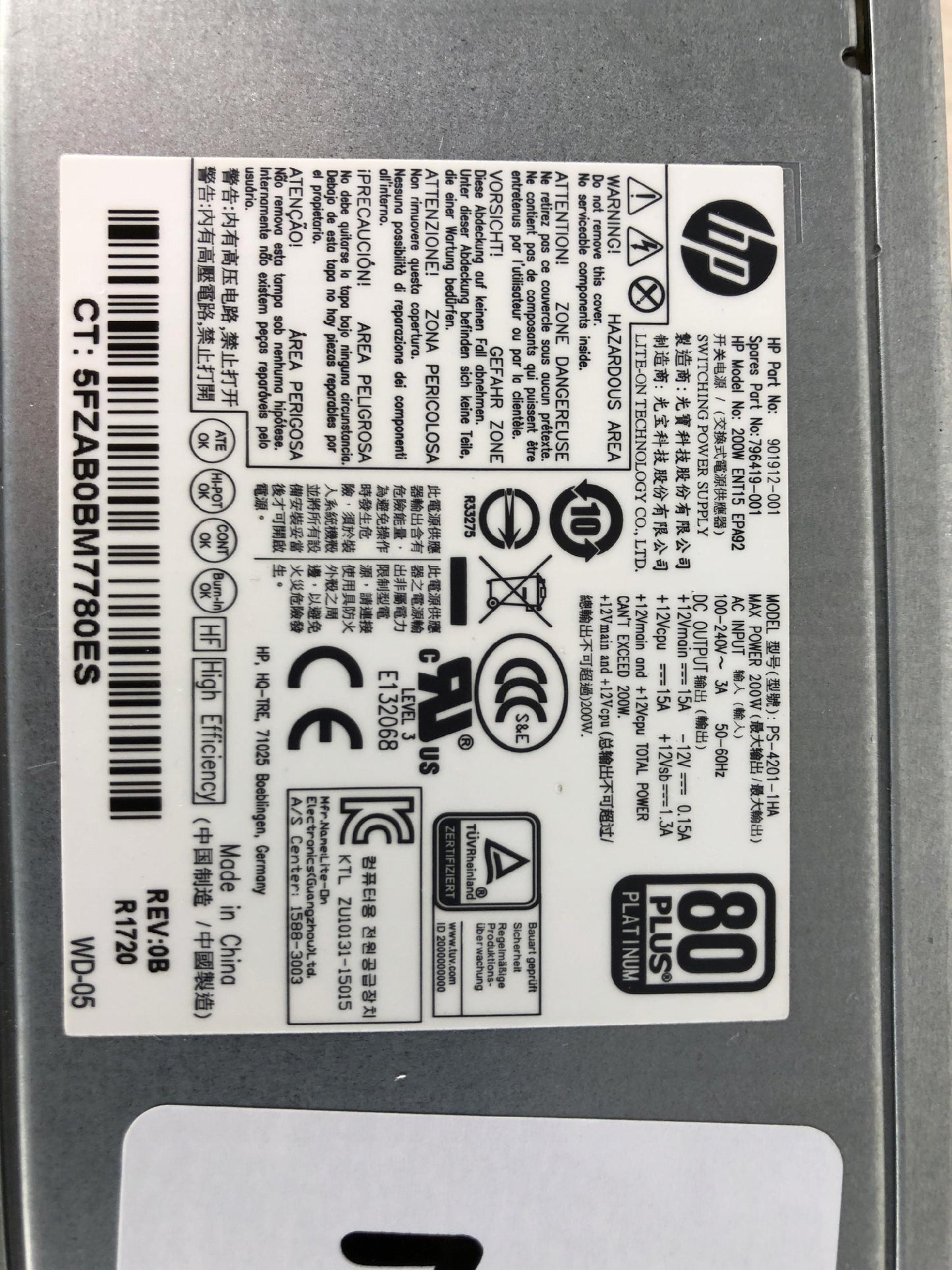 Zasilacz HP PS-4201-1HA 200 W (7)