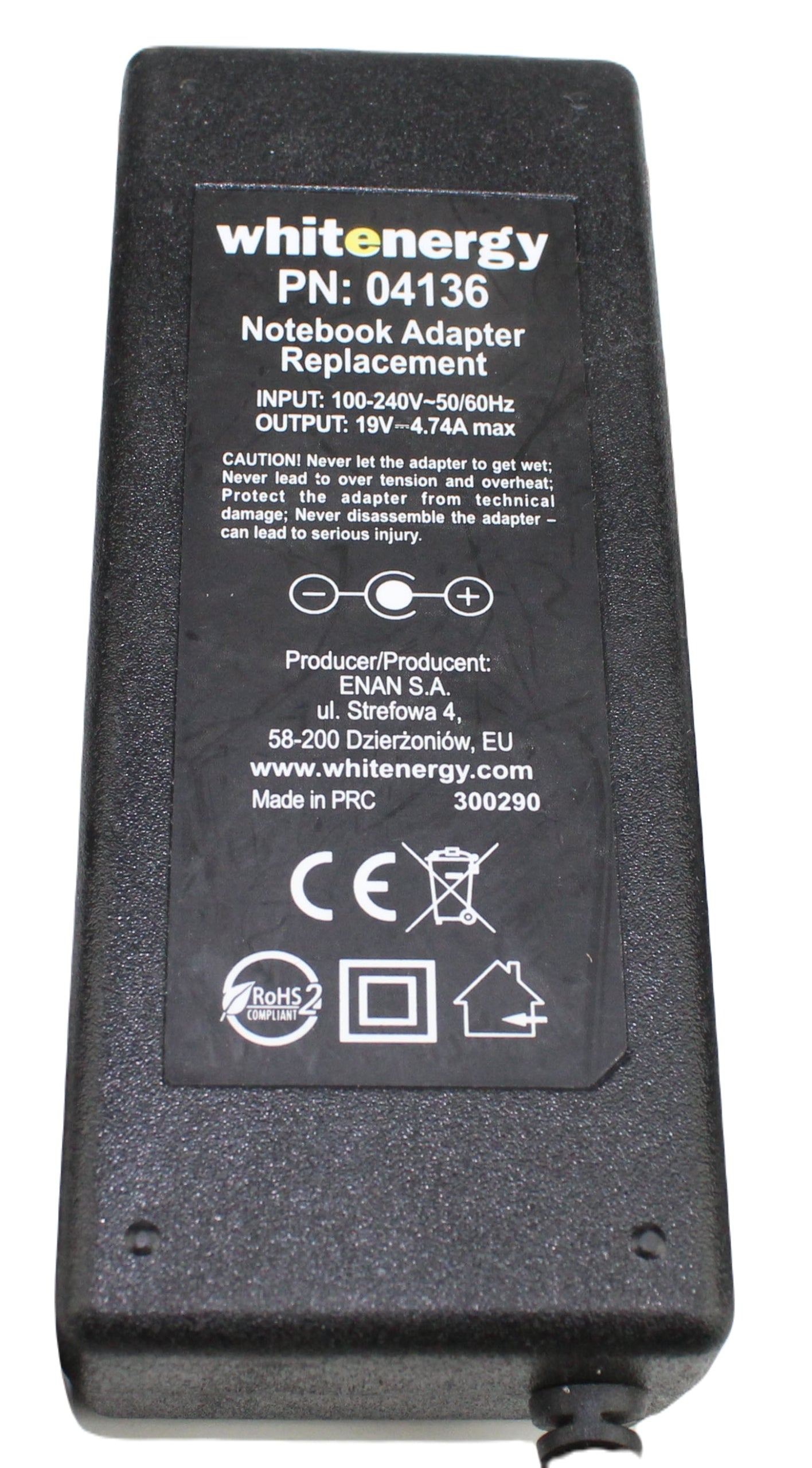 zasilacz WHITE ENERGY 04136 19V 4.74A 5.5mm