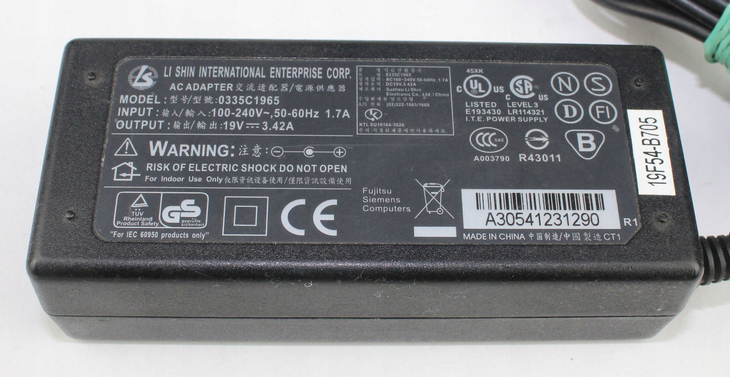 Zasilacz LI SHIN 033C1965 19V 3.42A 5.5mm