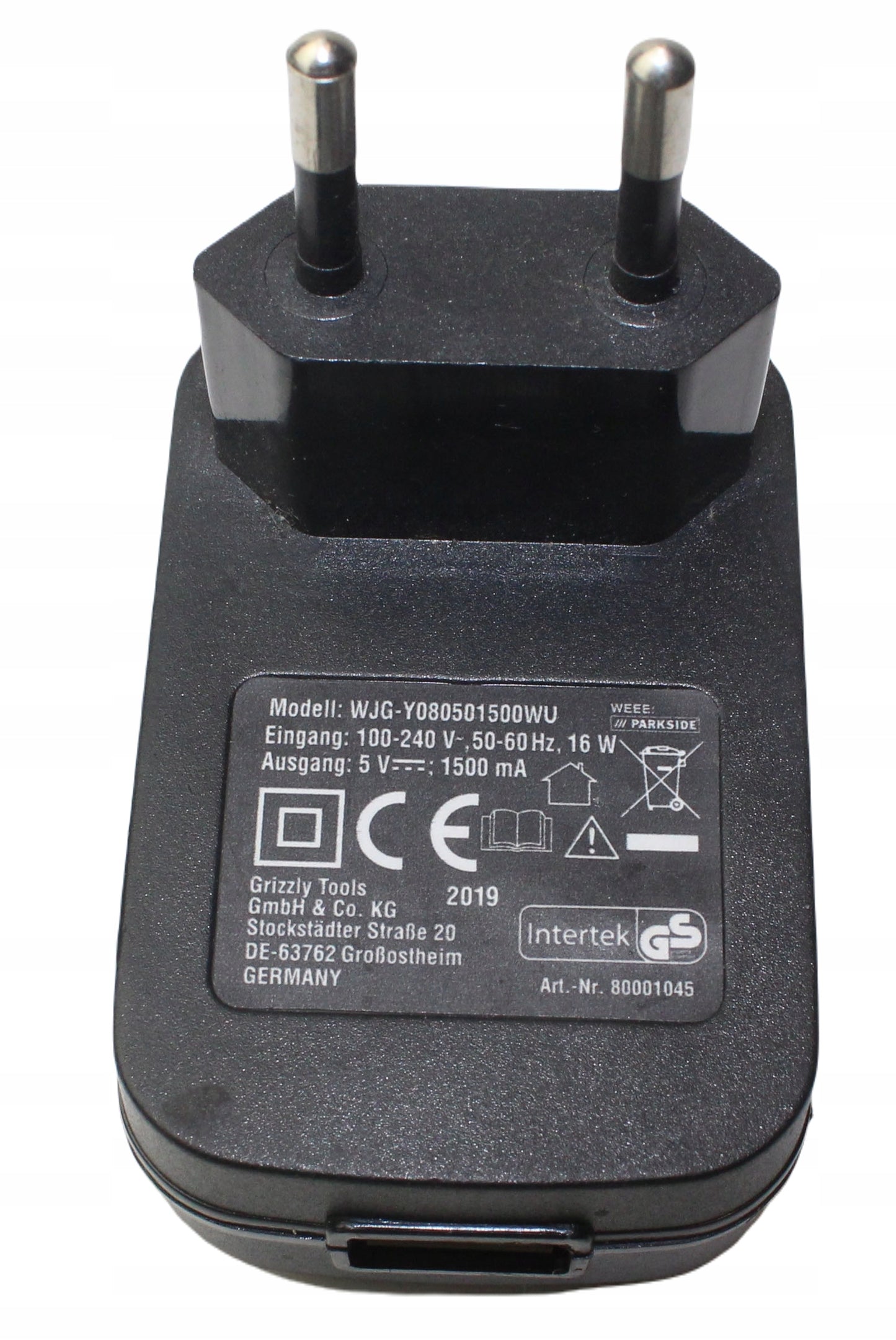 Zasilacz WJG Y080501500WU 5V 1500mA