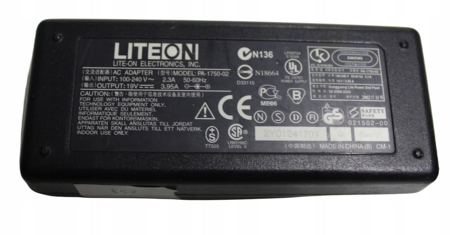 Zasilacz LITE-ON PA-1750-02 19V 3.95A 5.5mm
