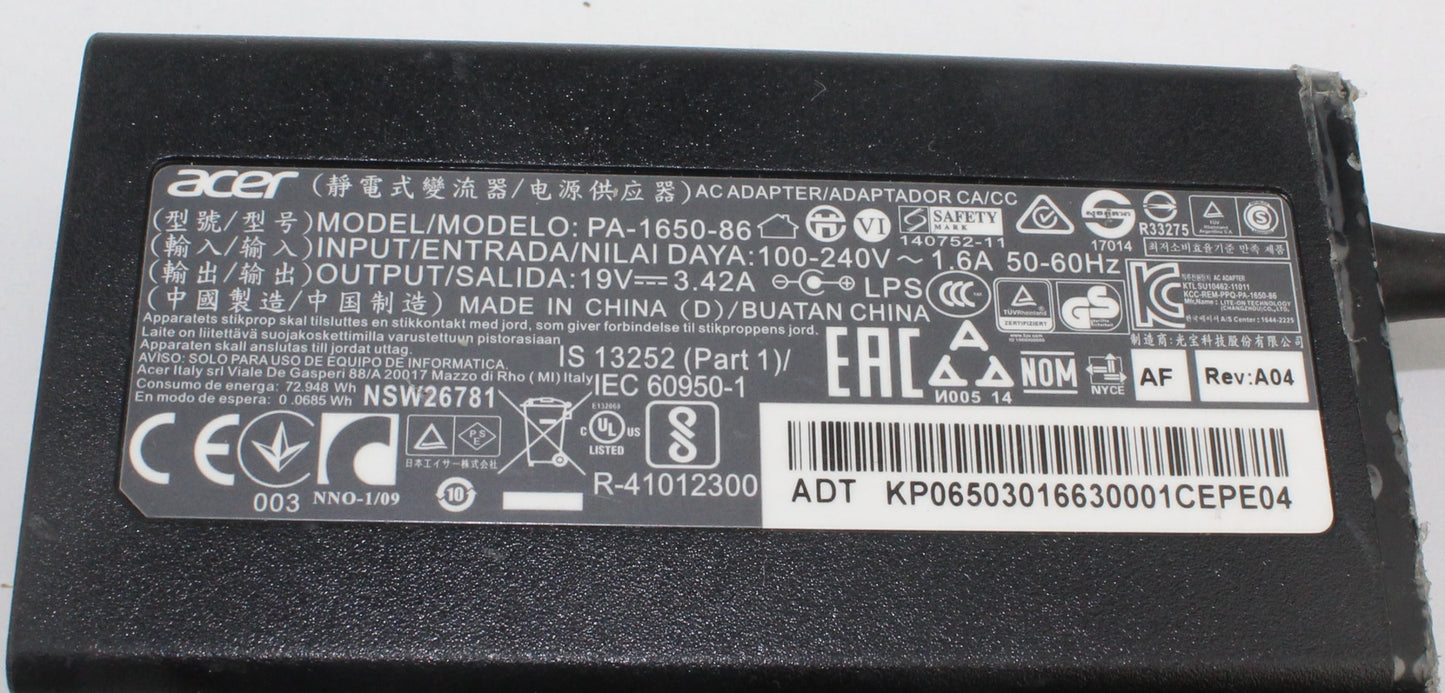 Zasilacz ACER PA-1650-86 19V 3.42A 5.5mm