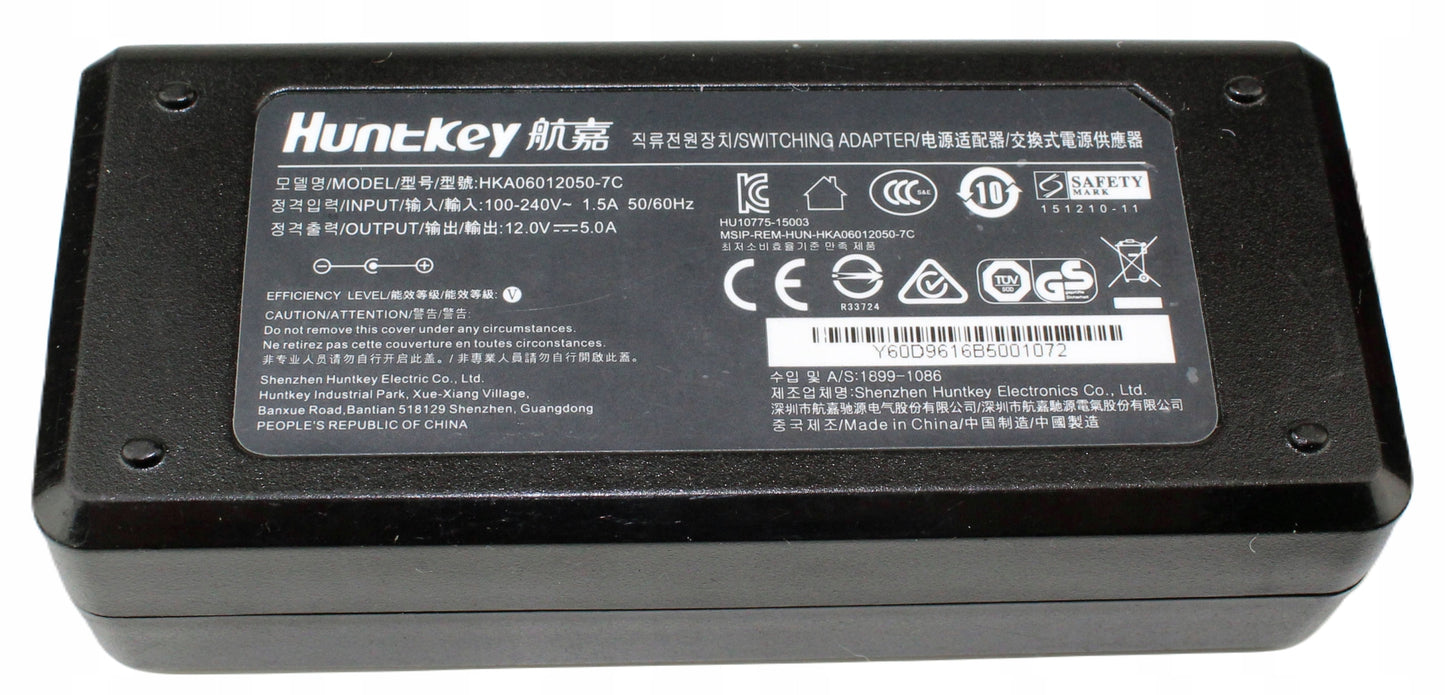 Zasilacz HUNTKEY HKA06012050-7C 12V 5A 5.5mm