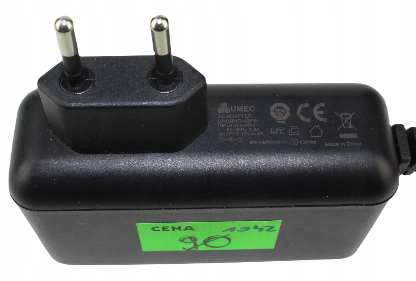 zasilacz UMEC UH0361D-12PE 12V 3A 5.5mm