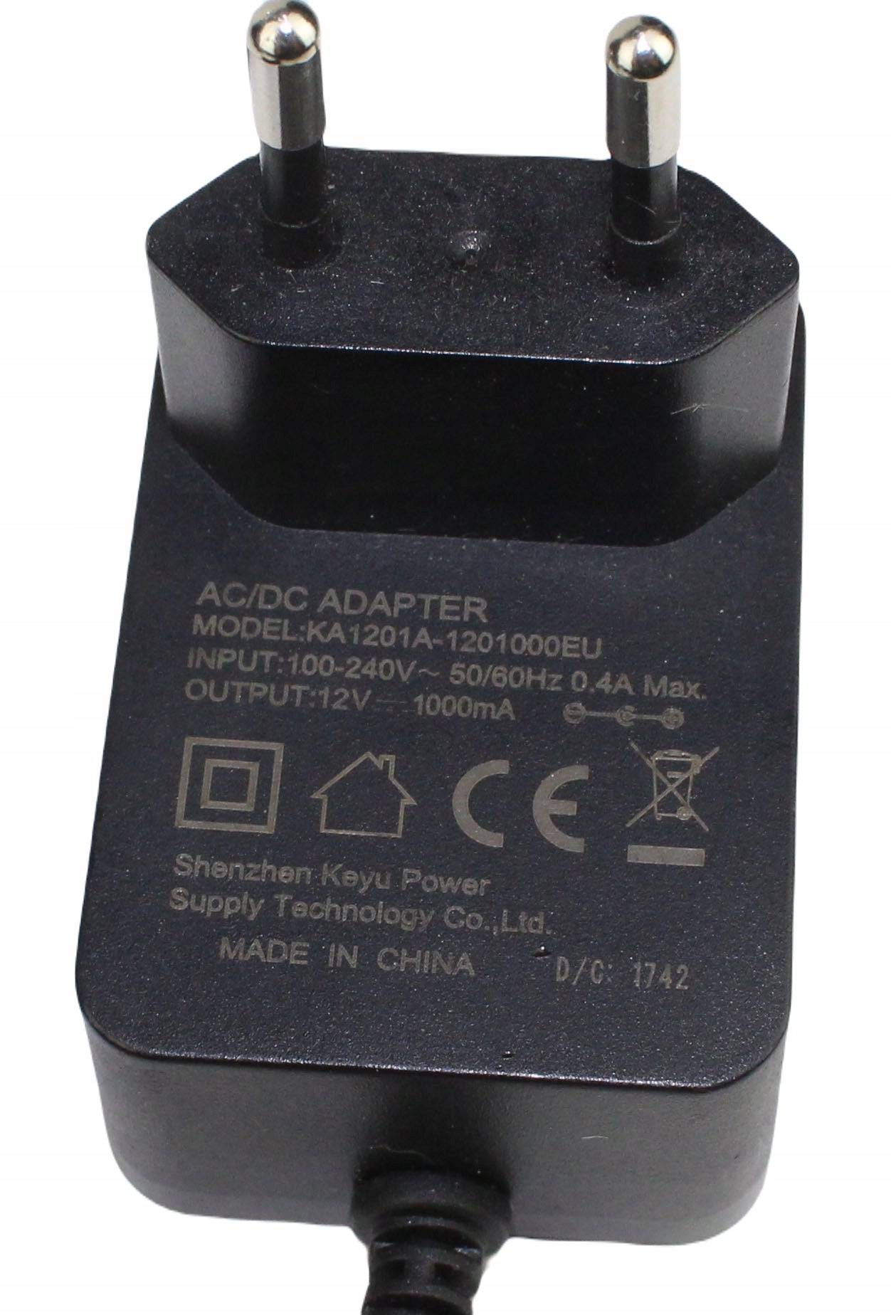 Zasilacz KA1201A-1201000EU 12V 1000mA 5.5mm