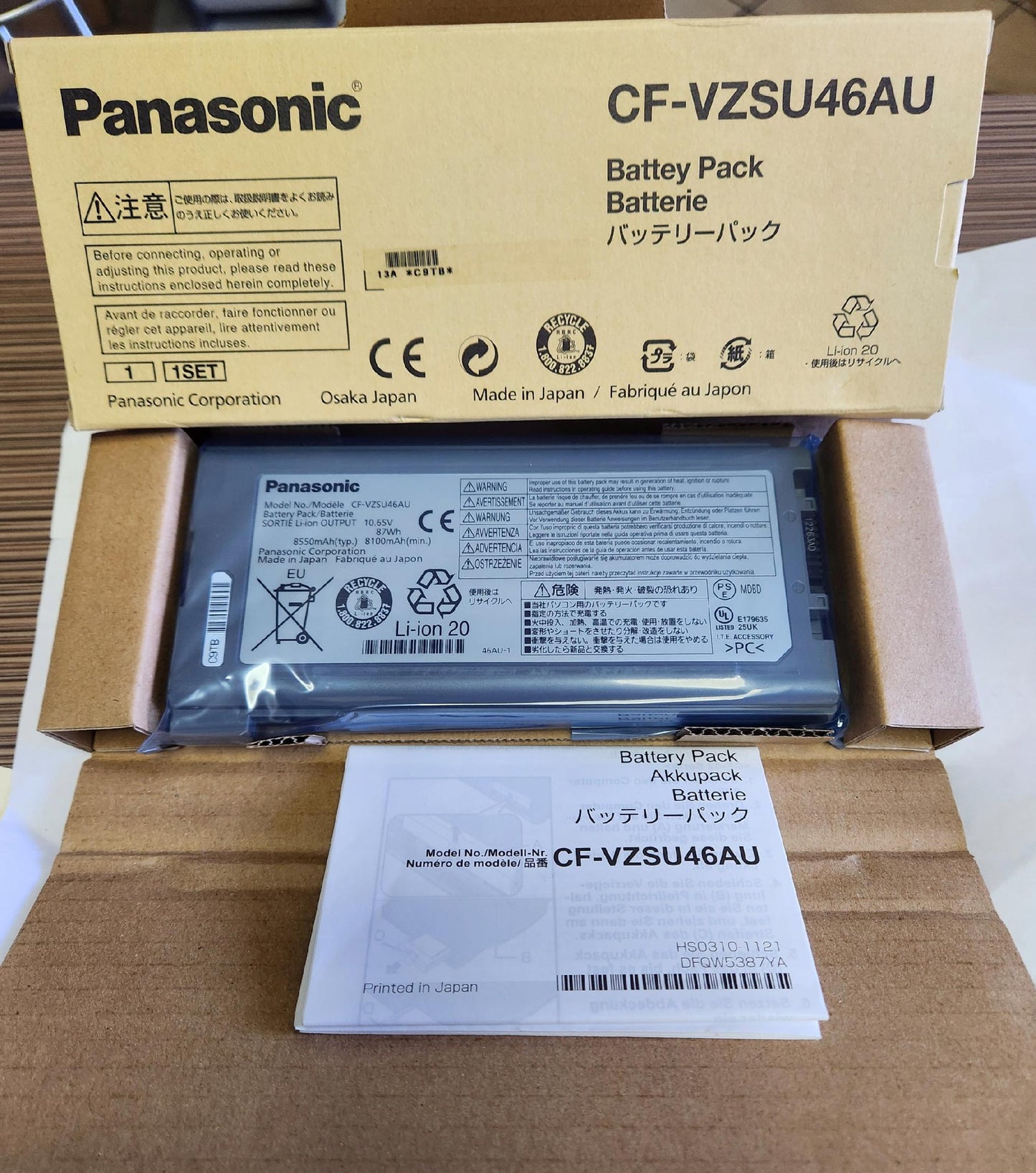 Bateria Oryginalna PANASONIC CF-53 CF 30 31 CF-VZSU46AU NOWA