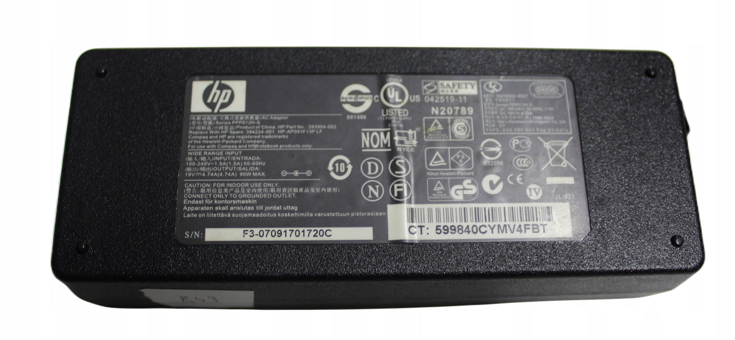 Zasilacz HP PPP012H-S 19V 4.74A 5mm