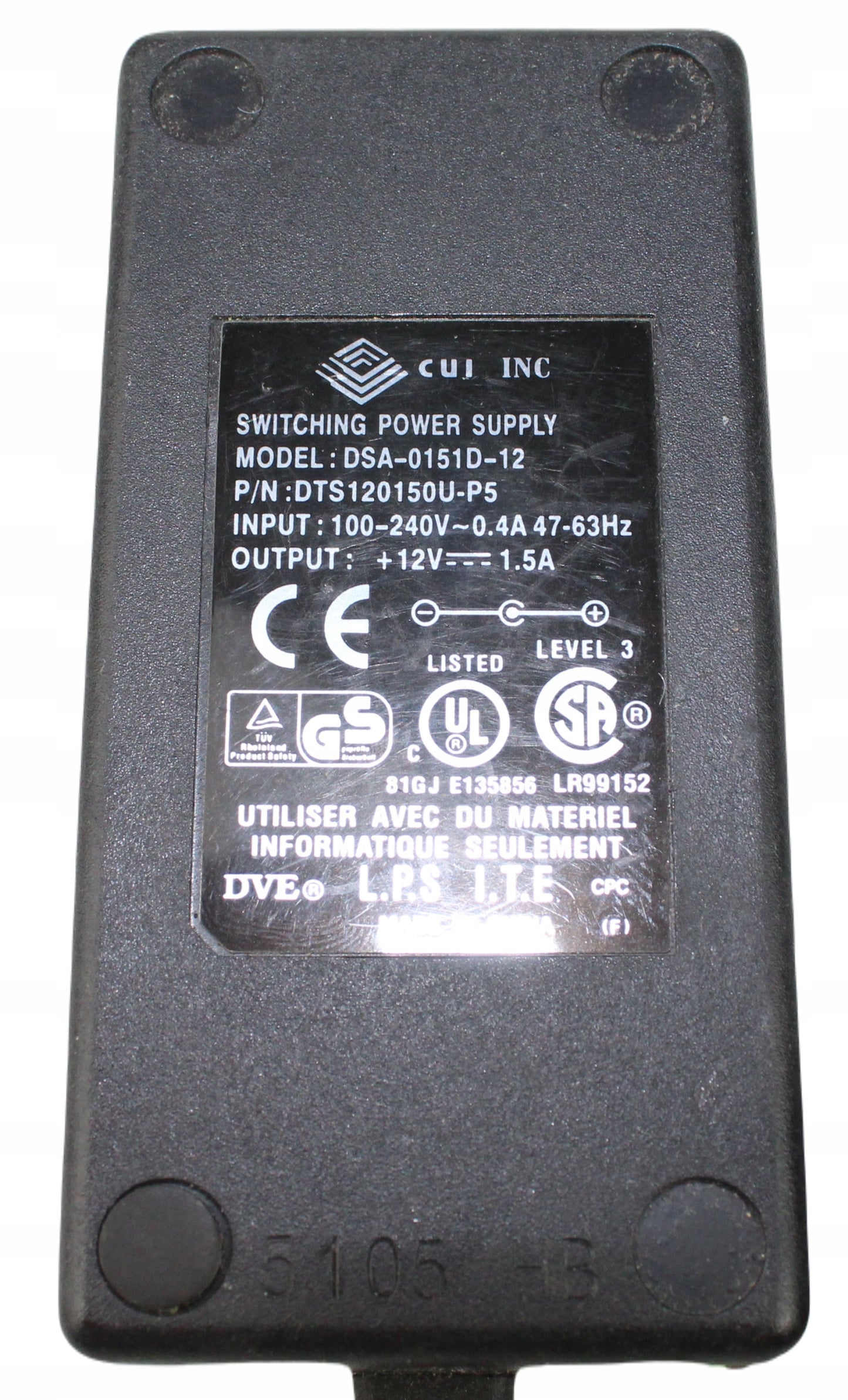 Zasilacz DSA-0151D-12 12V 1.5A 5.5mm