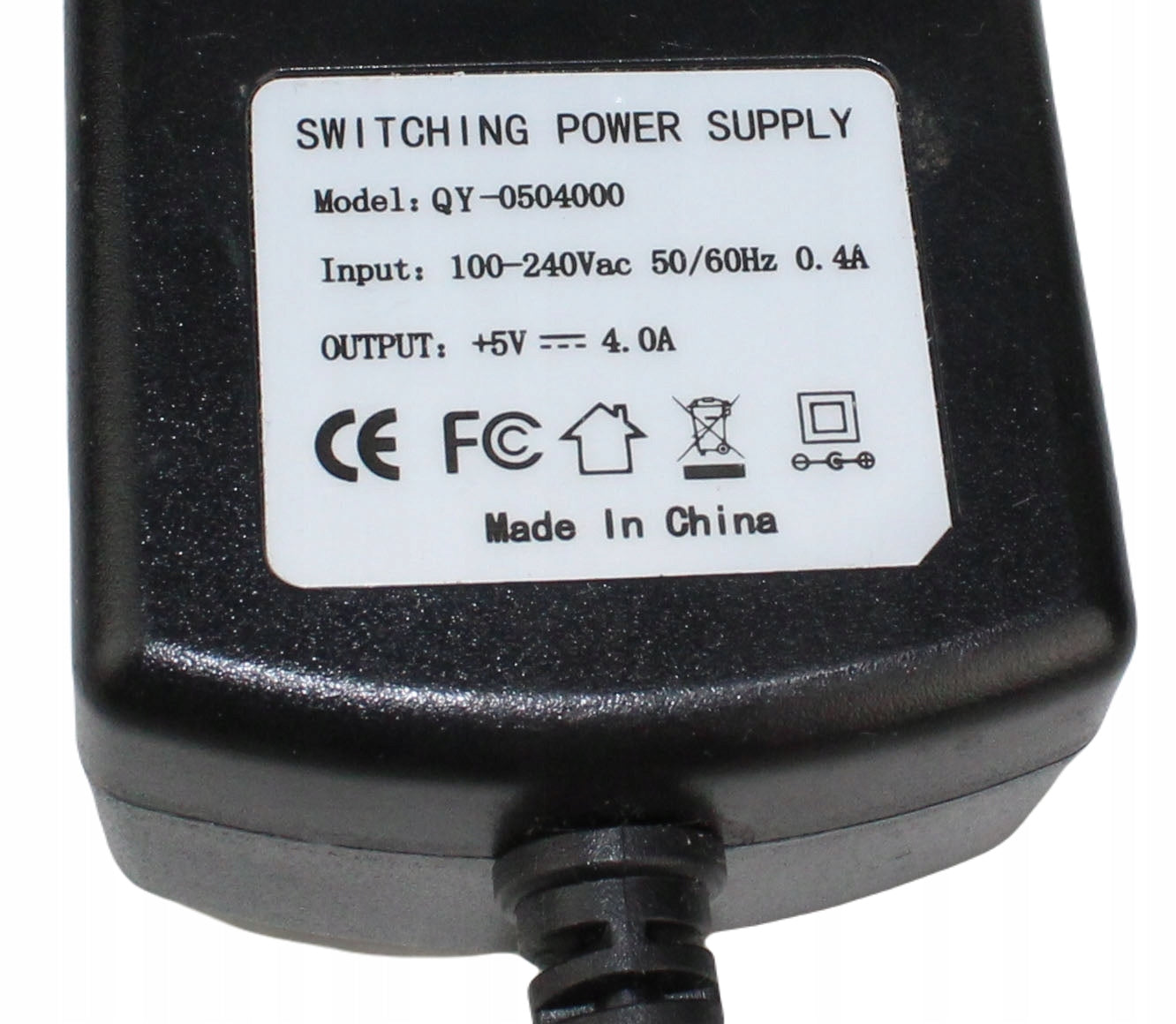 zasilacz QY-0504000 5V 4A 3.5mm