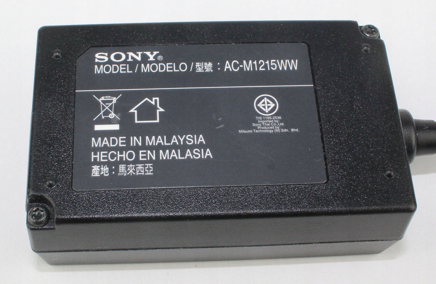 Zasilacz SONY AC-M1215WW 12V 1500mA 5mm