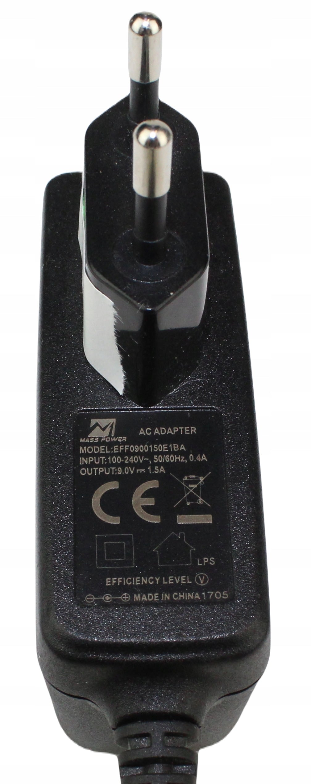 Zasilacz MASS POWER EFF0900150E1BA 9V 1.5A 4mm