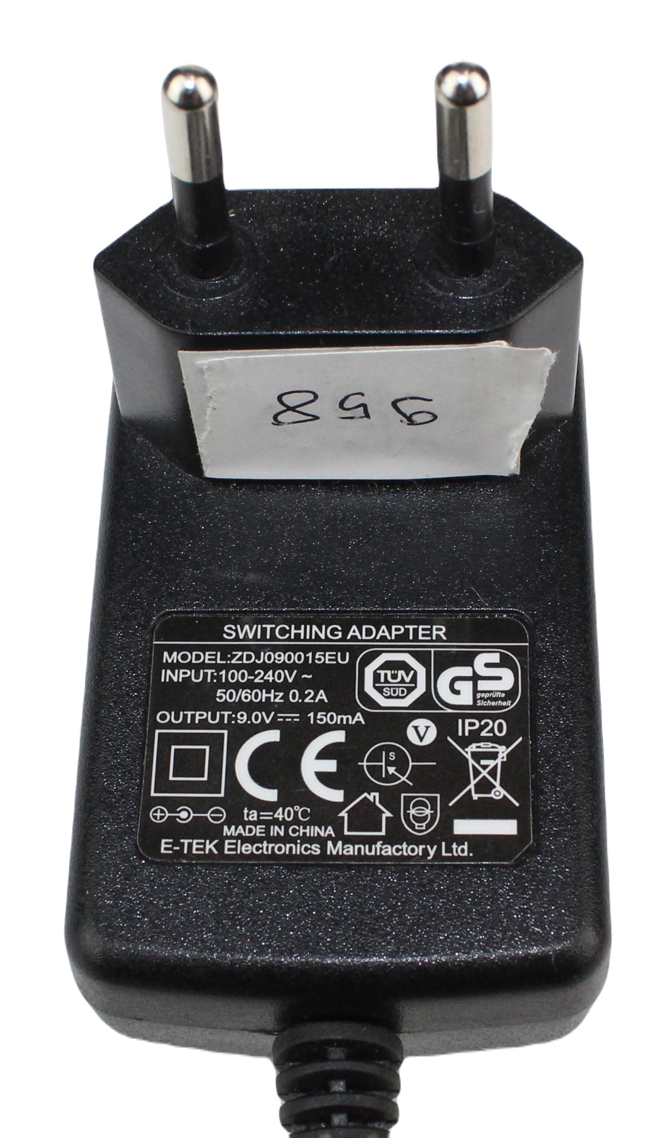 Zasilacz ZDJ090015EU 9V 150mA 5.5mm