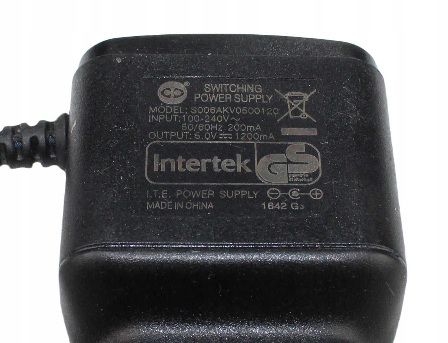 zasilacz INTERTEK S006AKV0500120 5V 1200mA 5.5mm