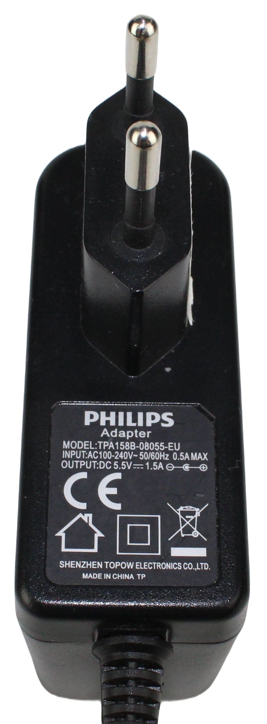 Zasilacz PHILIPS TPA158B-08055-EU 5V 1.5A 3.5mm
