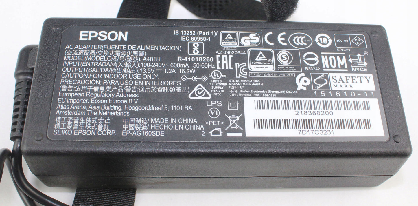 Zasilacz EPSON A481H 13.5V 1.2A 5mm / 4mm