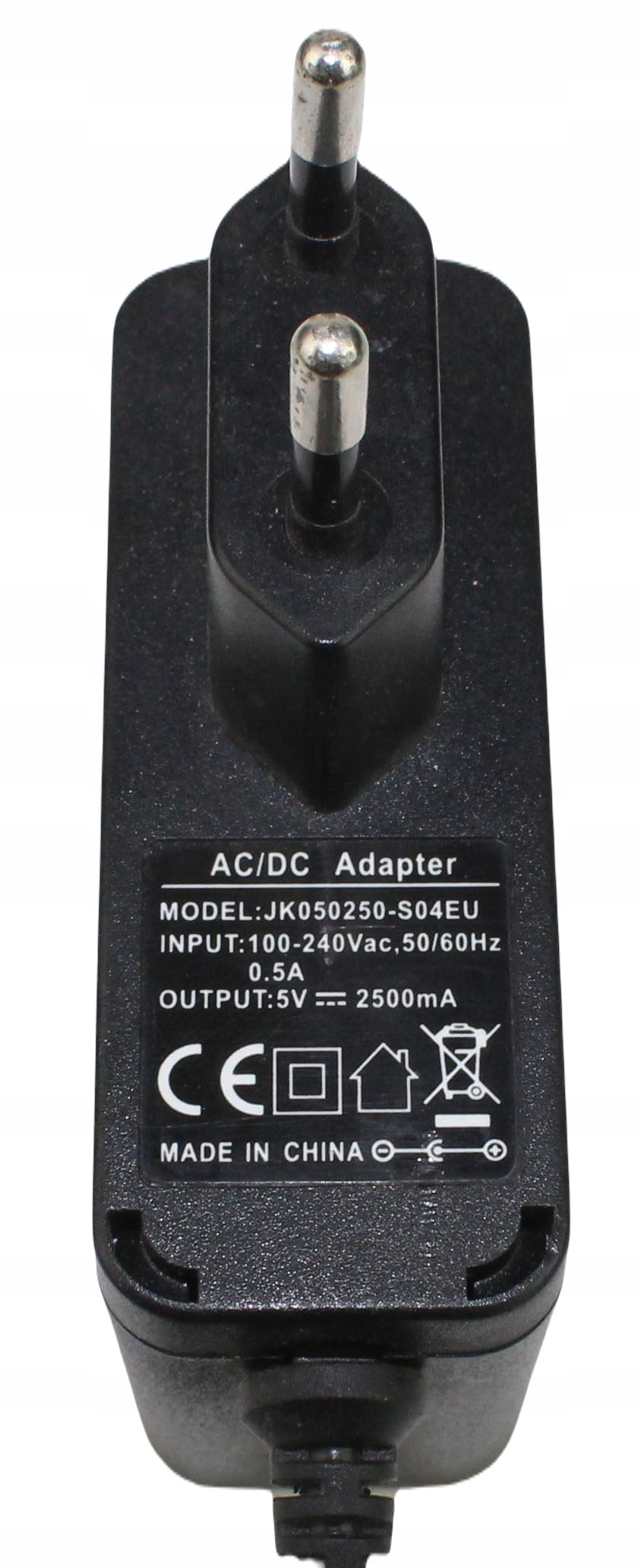 Zasilacz JK050250-S04EU 5V 2500mA 2.5mm