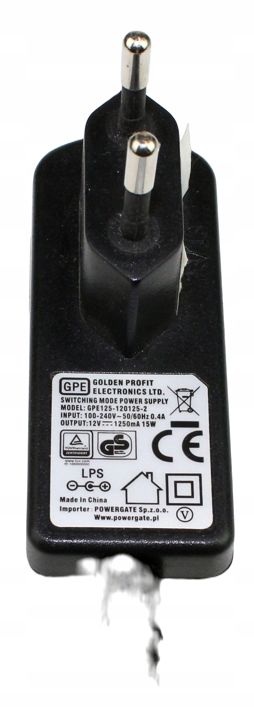 Zasilacz GPE GPE125-120125-2 12V 1250mA 5.5mm