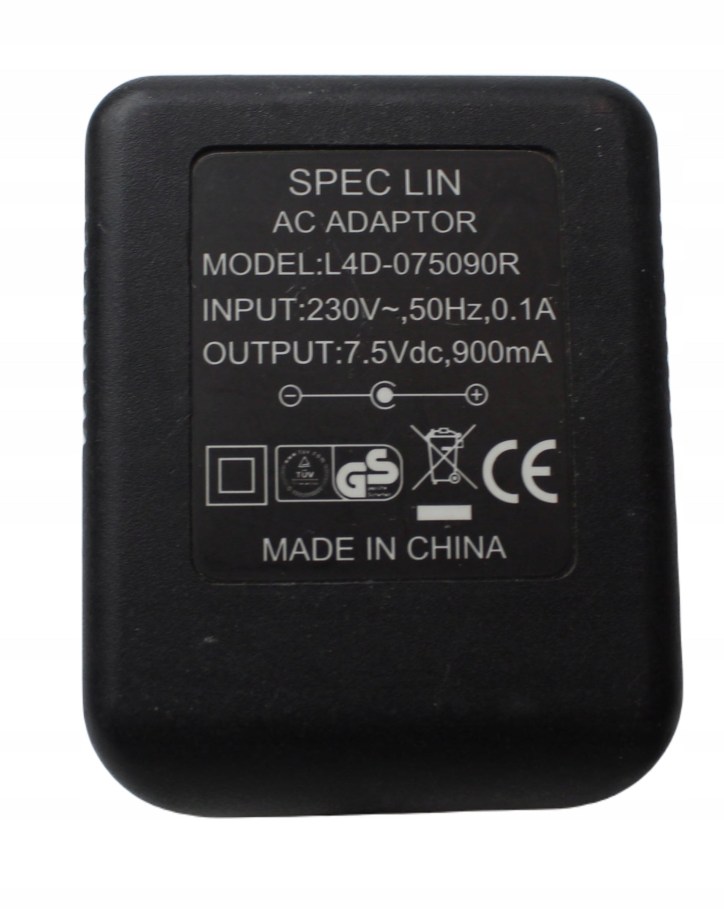 Zasilacz SPEC LIN L4D-075090R 7.5V 900mA 5.5mm