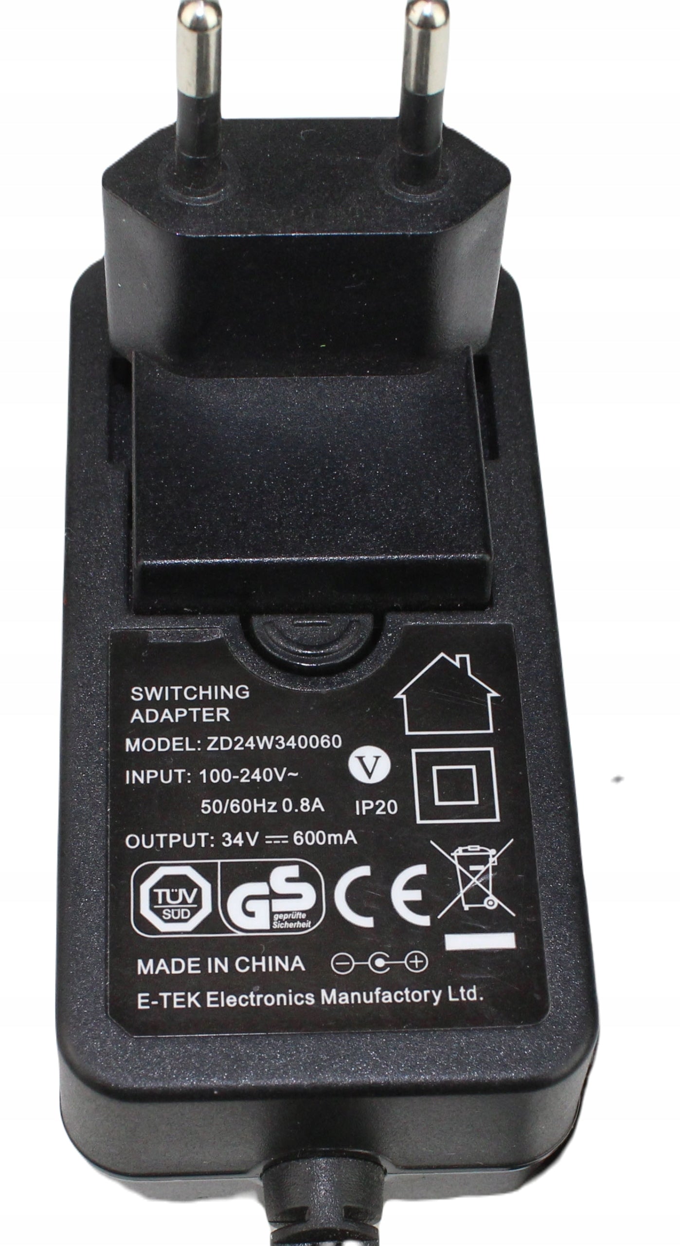 Zasilacz ZD24W340060 34V 600mA 5.5mm