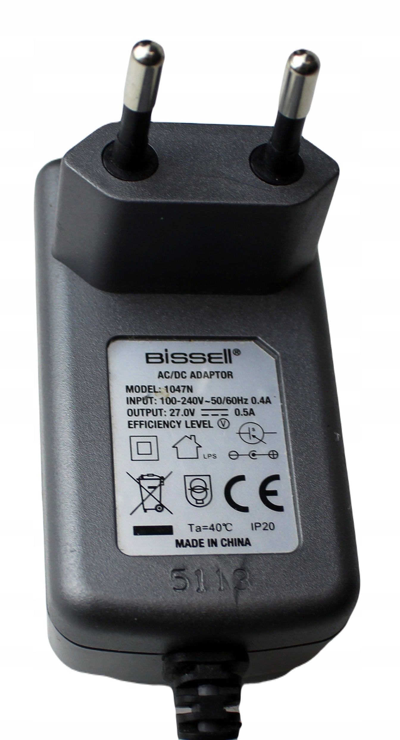 Zasilacz BISSELL 1047N 27V 0.5A 6mm