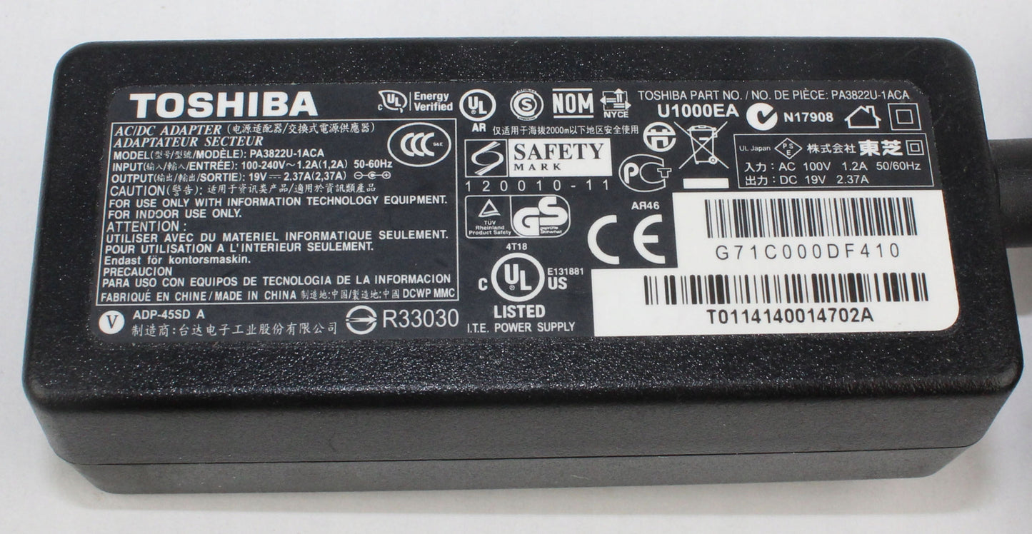 zasilacz TOSHIBA PA3822U-1ACA 19V 2.37A 5.5mm