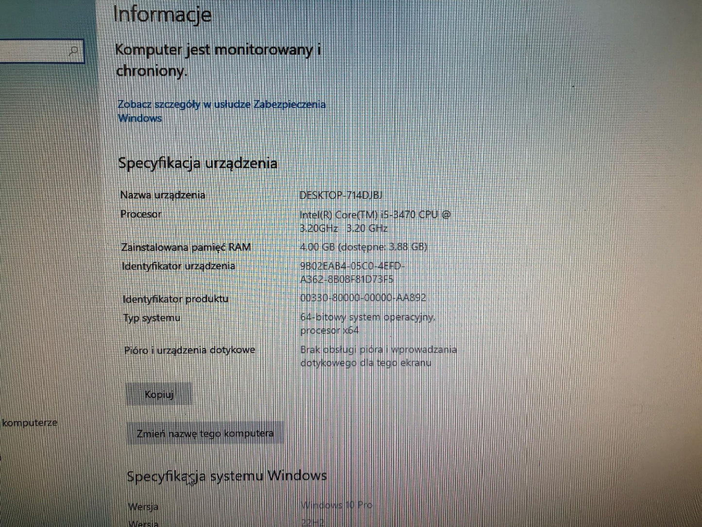 HP 8300 i5-3470 / 4GB / HDD / Win7