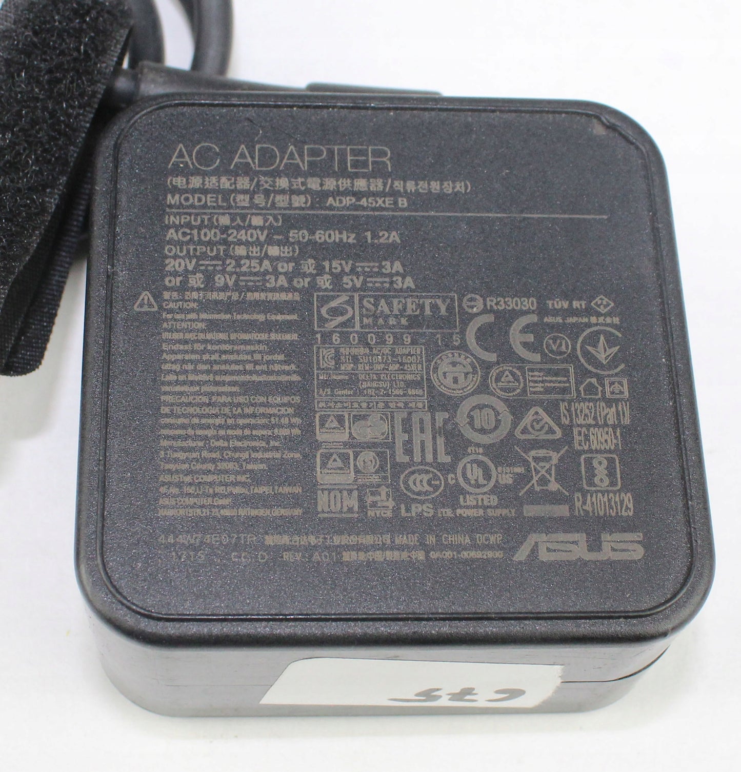 Zasilacz ASUS ADP-45XE B 20V 15V 9V 5V 3A 2.25A