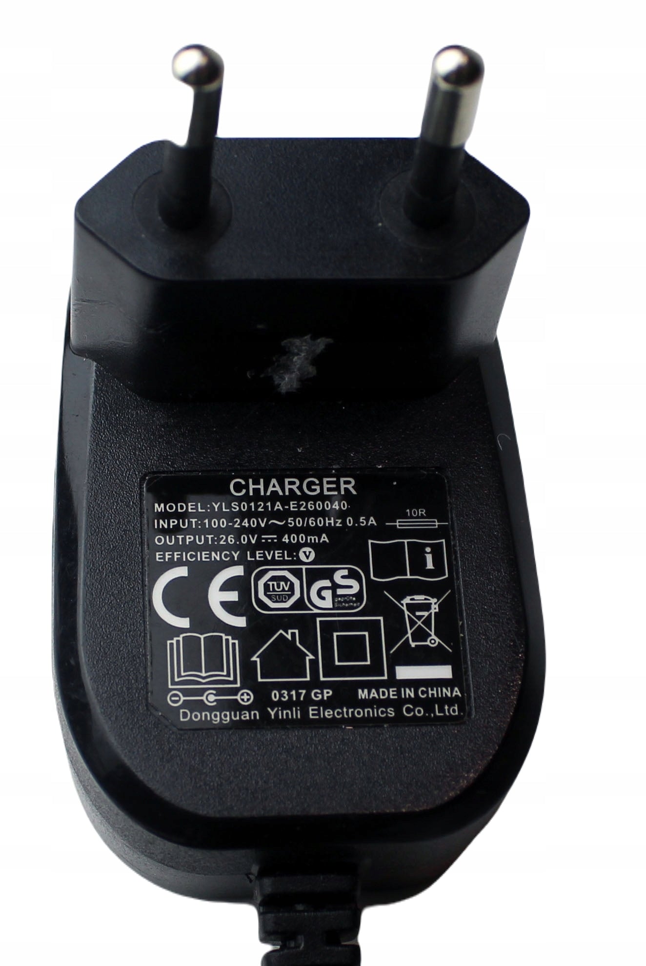 Zasilacz YLS0121A-E260040 26V 400mA 5.5mm