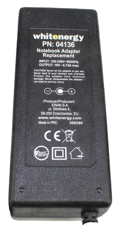 zasilacz WHITE ENERGY 04136 19V 4.74A 5.5mm