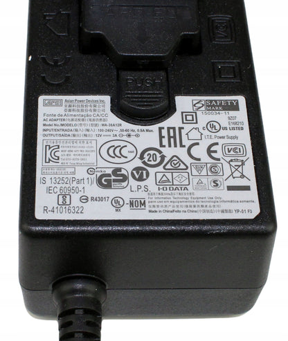 Zasilacz APD WA-36A12R 12V 3A 5.5mm