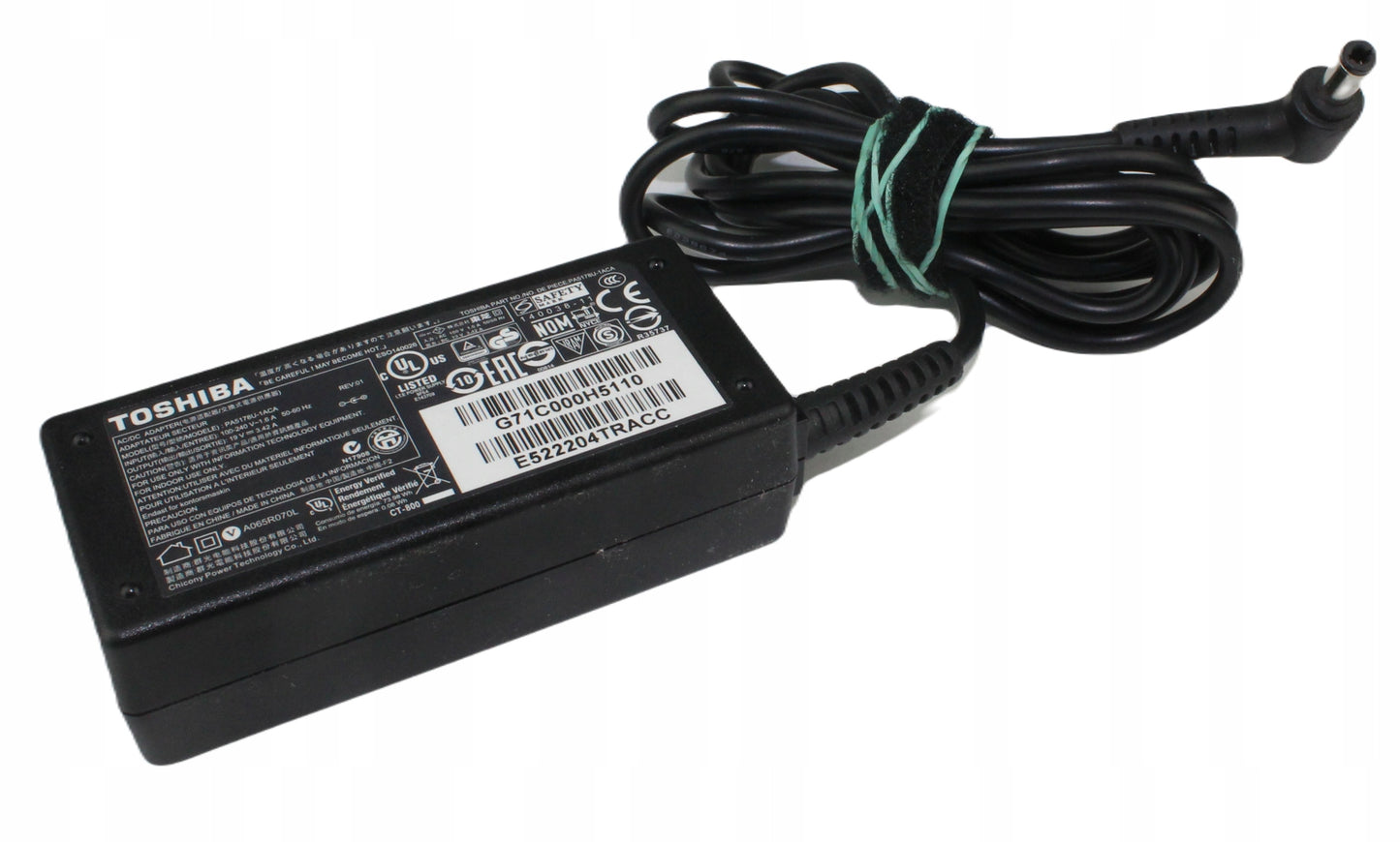 Zasilacz TOSHIBA PA5178U-1ACA 19V 3.42A 5.5mm