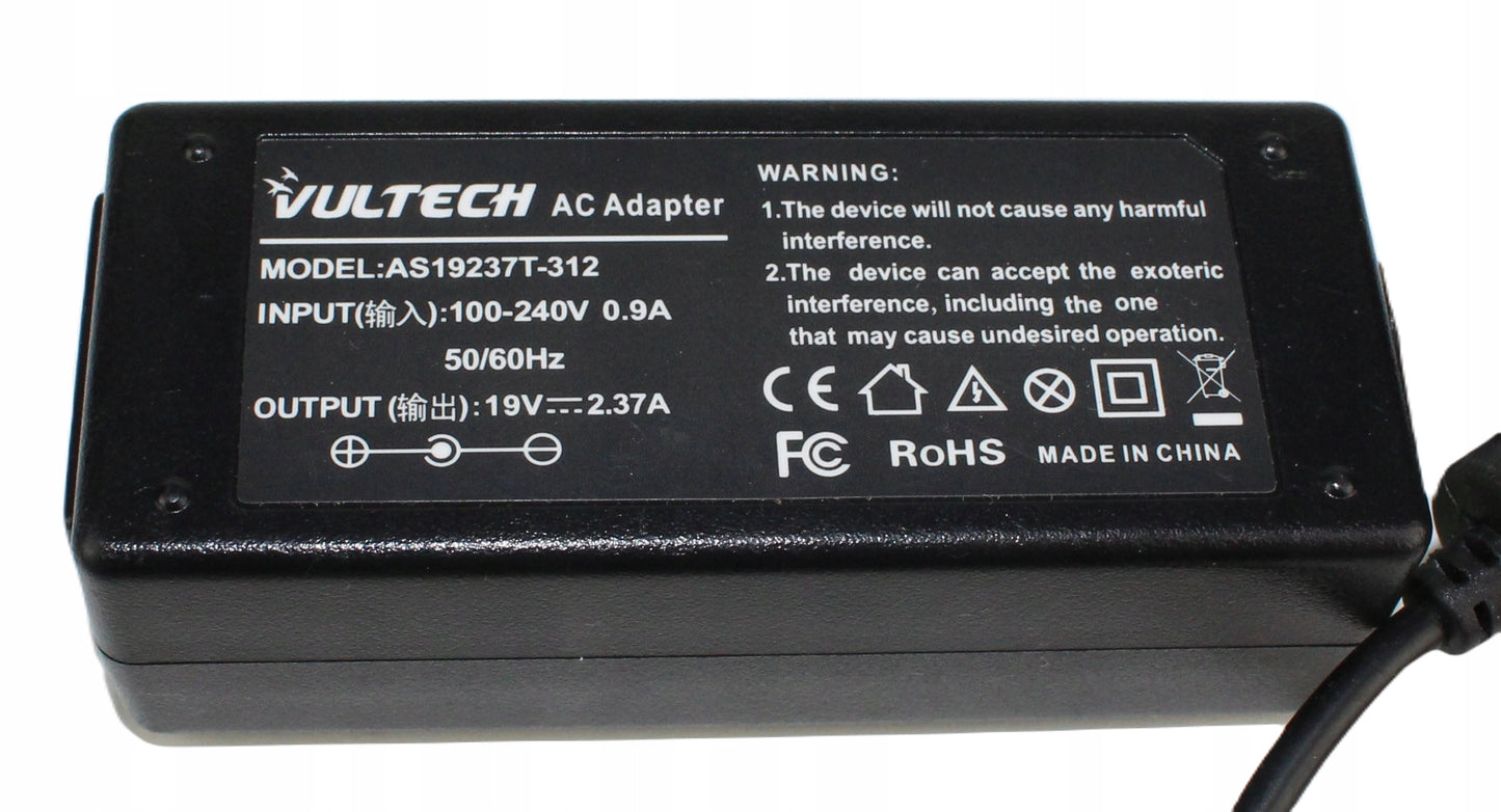 Zasilacz VULTECH AS19237T-312 19V 2.37A 4mm