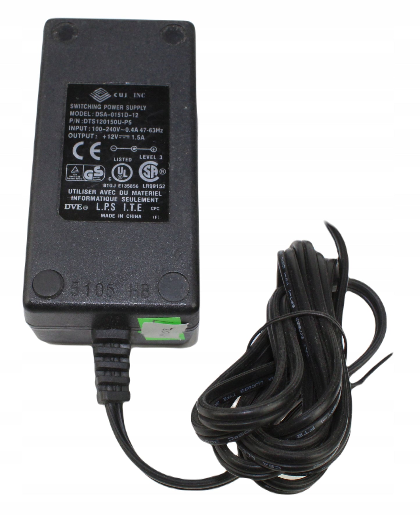 Zasilacz DSA-0151D-12 12V 1.5A 5.5mm