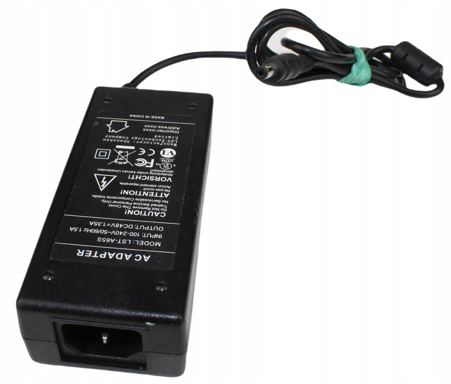 Zasilacz LST-A65S 48V 1.35A 5.5mm