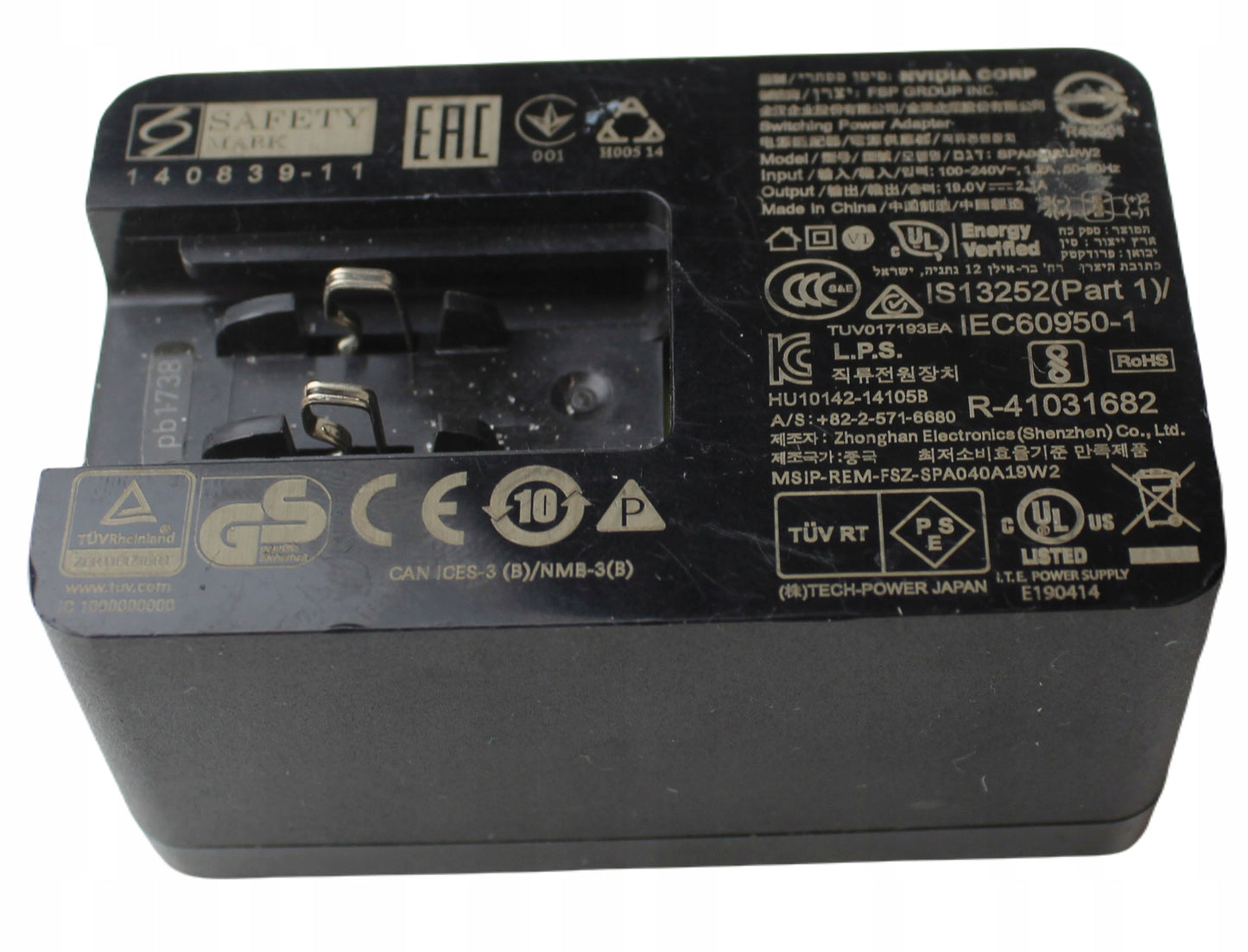 zasilacz NVIDIA SPA040A19W2 19V 2.1A