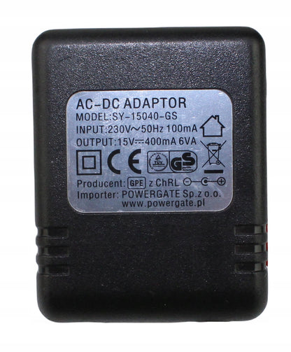 Zasilacz SY-15040-GS 15V 400mA 5.5mm