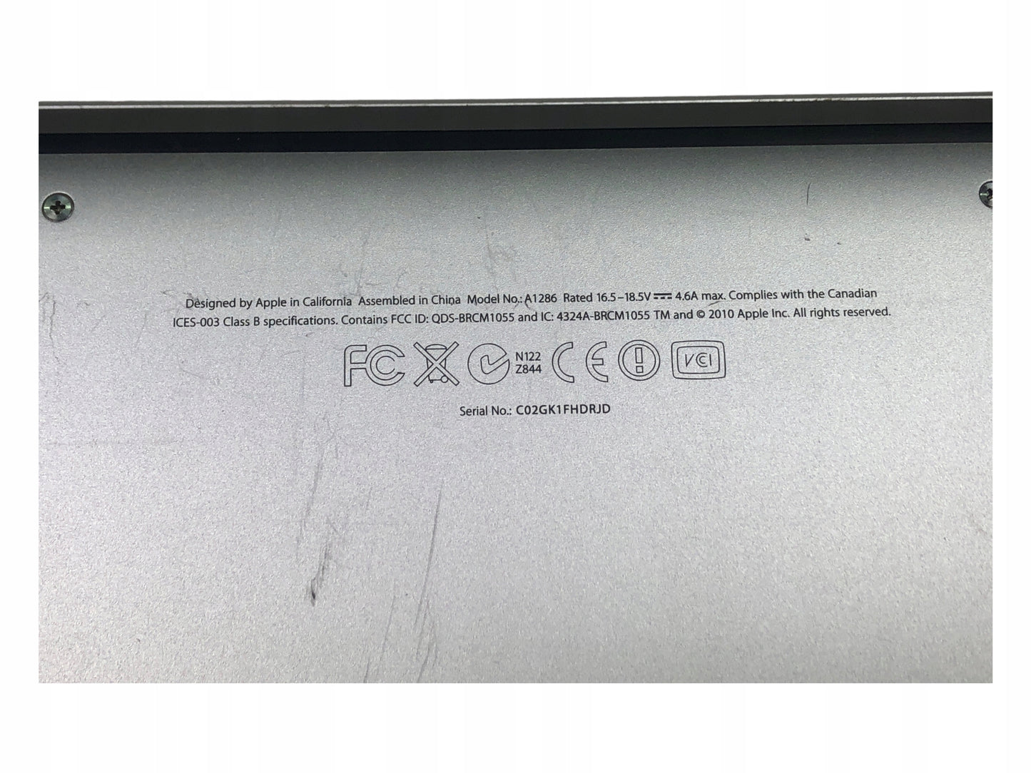 MacBook Pro A1286 i7 16GB SSD