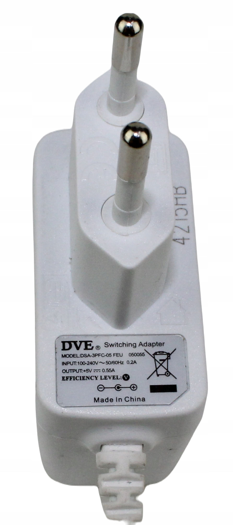 Zasilacz DVE DSA-3PFC-05 5V 0.55A 5.5mm