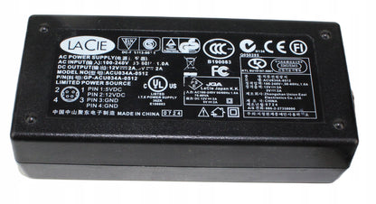 zasilacz LACIE ACU034A-0512 12V 2A