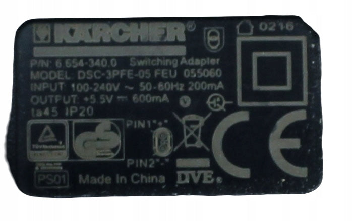 Zasilacz KARCHER DSC-3PFE-05 5.5V 600mA