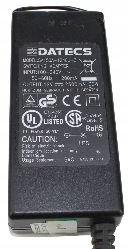 Zasilacz DATECS SA150A-1240U-3 12V 2500mA 5.5mm