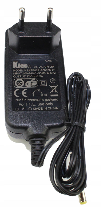 zasilacz KTEC KSASB0241200150HE 12V 1.5A 5.5mm