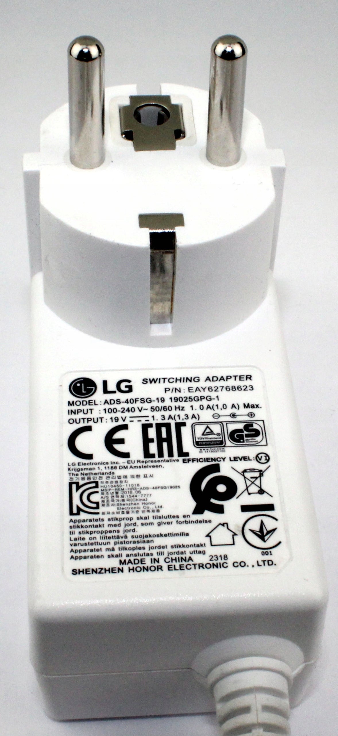 zasilacz LG ADS-40FSG-19 19V 1.3A 6mm / 4.5mm