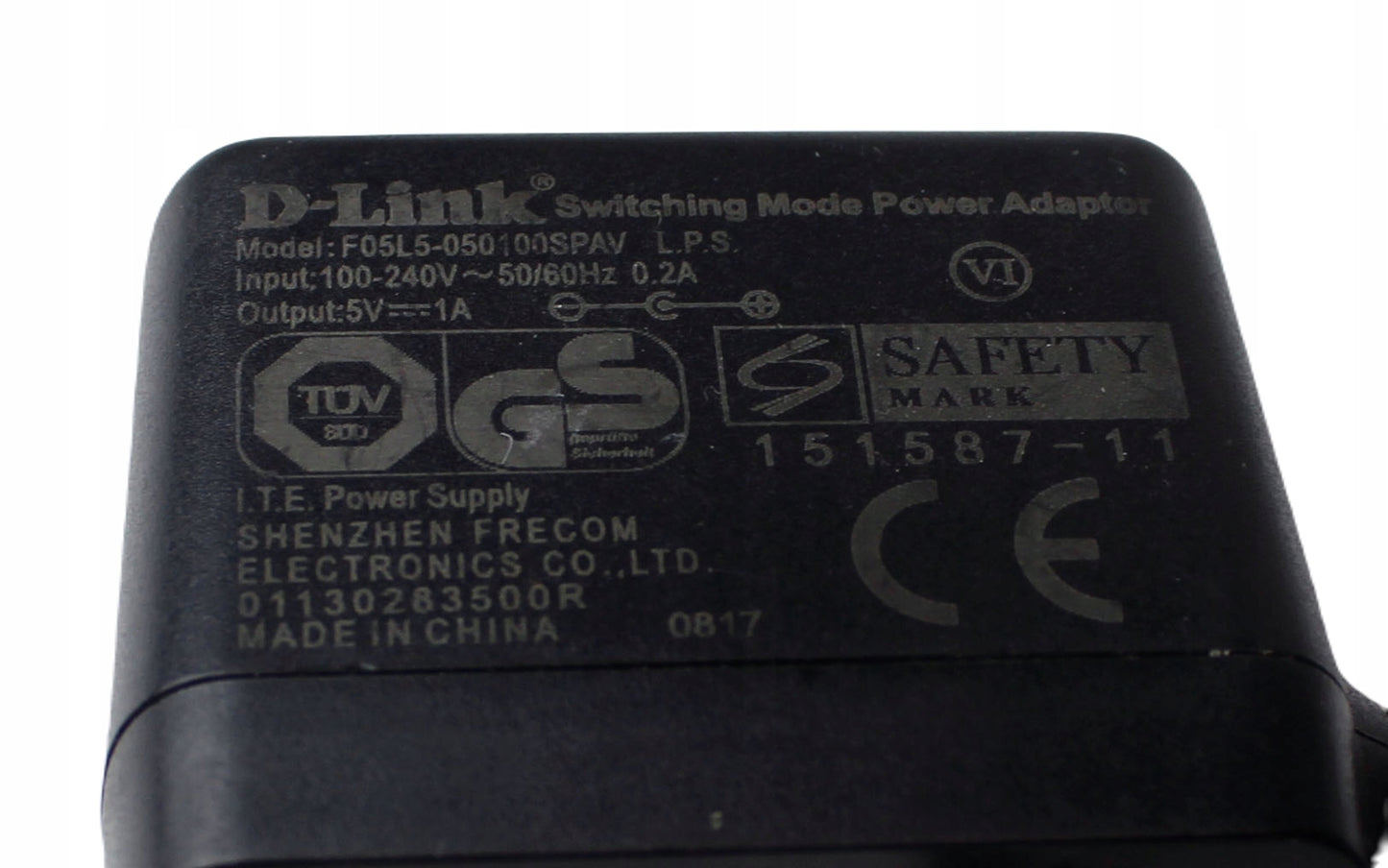 Zasilacz D-LINK F05L5-050100SPAV 5V 1A 5.5mm