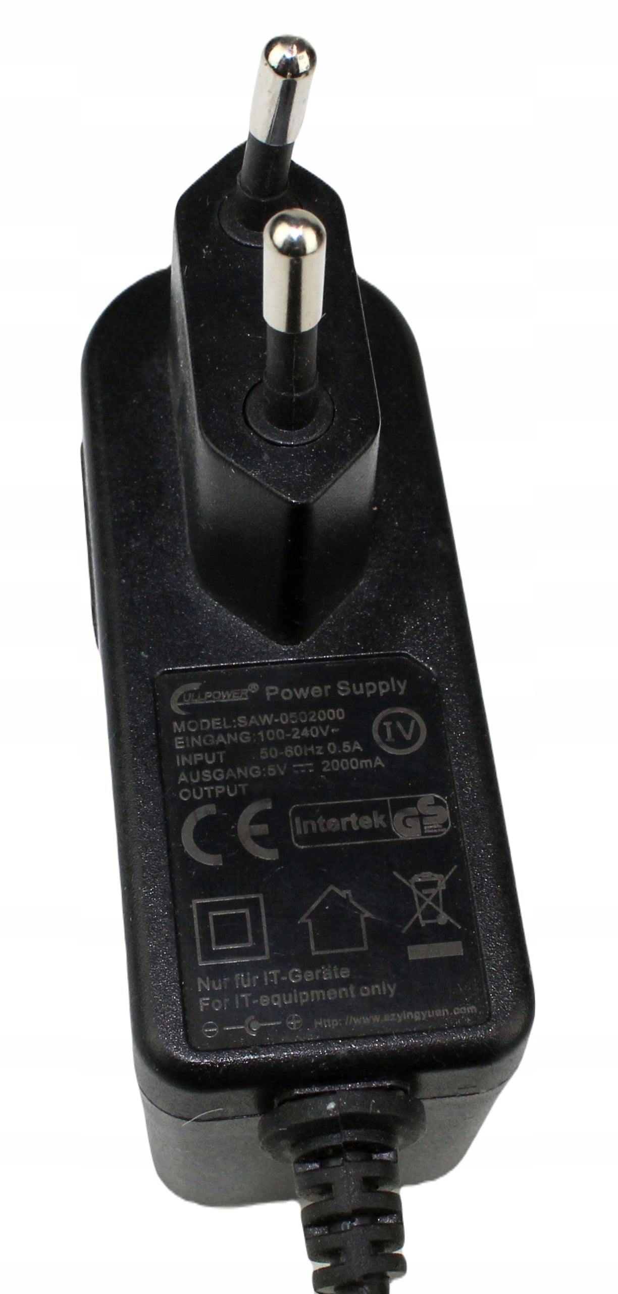 Zasilacz SAW-0502000 5V 2000mA 3.5mm