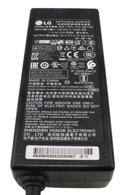 Zasilacz LG ADS-110CL-19-3 190110G 19V 5.79A 6mm