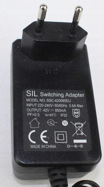Zasilacz SIL SSC-420085EU 42V 850mA 6mm
