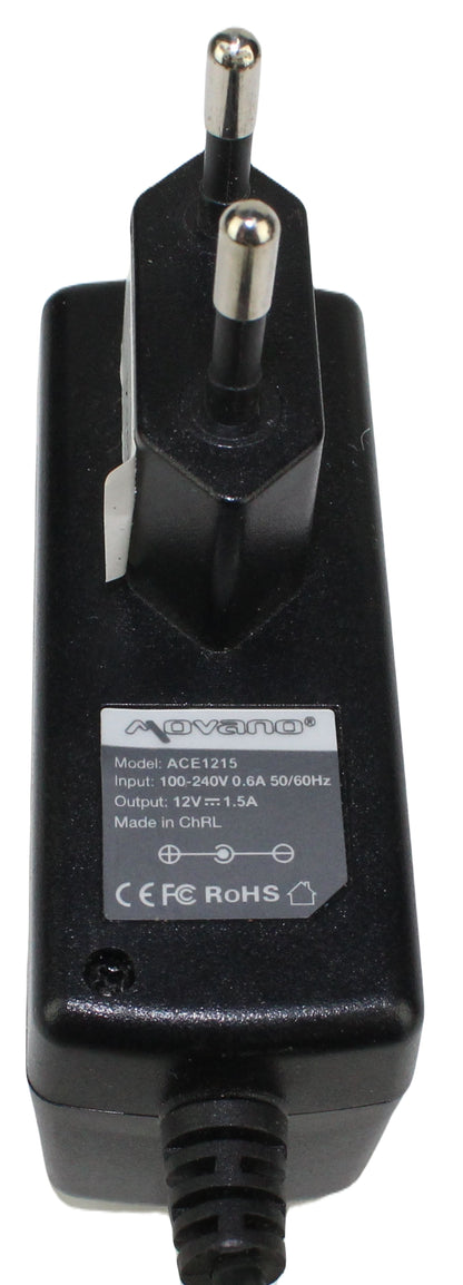 Zasilacz MOVANO ACE1215 12V 1.5A 3mm
