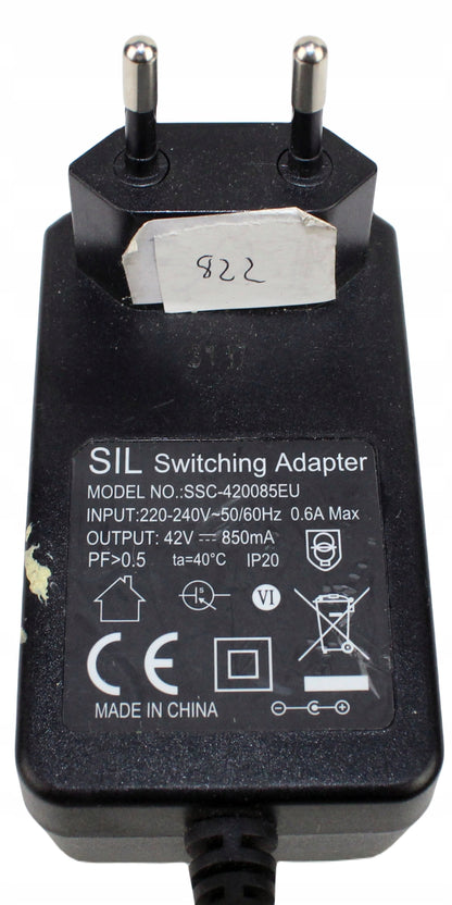 Zasilacz SIL SSC-420085EU 42V 850mA 6mm